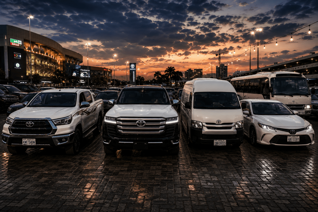 Fleet of Car rental services in Abuja
